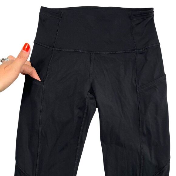 Lululemon Fast & Free 7/8 Tight II Non-Reflective Leggings 25" Inseam Black Size - Picture 2 of 6